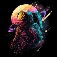 An Astronaut In Outer Space Mousepad
