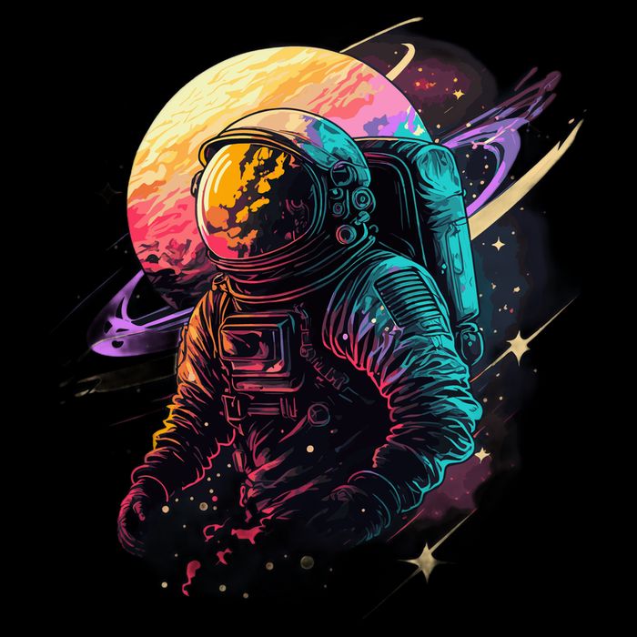 An Astronaut In Outer Space Mousepad