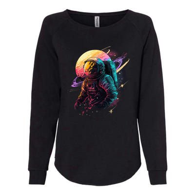 An Astronaut In Outer Space Womens California Wash Sweatshirt