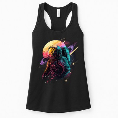 An Astronaut In Outer Space Womens Tank Top