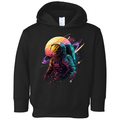 An Astronaut In Outer Space Toddler Hoodie