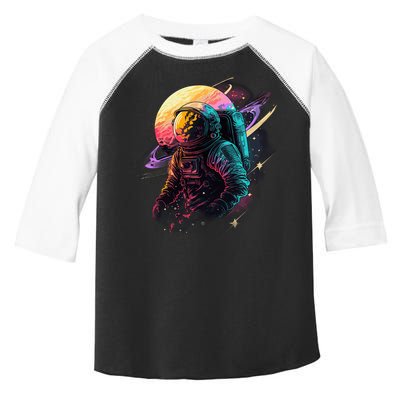 An Astronaut In Outer Space Toddler Fine Jersey T-Shirt