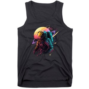 An Astronaut In Outer Space Tank Top