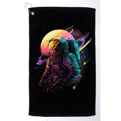 An Astronaut In Outer Space Golf Towel