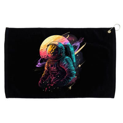 An Astronaut In Outer Space Grommeted Golf Towel