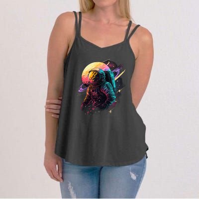 An Astronaut In Outer Space Women's Strappy Tank