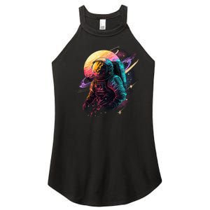 An Astronaut In Outer Space Women's Perfect Tri Rocker Tank