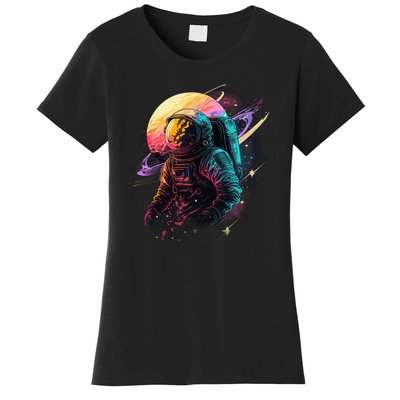 An Astronaut In Outer Space Women's T-Shirt