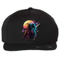 An Astronaut In Outer Space Wool Snapback Cap