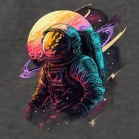 An Astronaut In Outer Space Vector Backpack