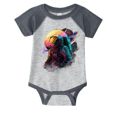 An Astronaut In Outer Space Infant Baby Jersey Bodysuit
