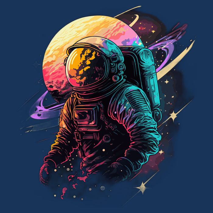 An Astronaut In Outer Space Infant Baby Jersey Bodysuit