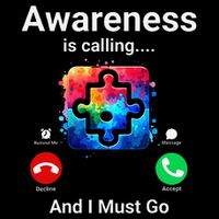 Autism Awareness Is Calling I Must Go Flexfit Unipanel Trucker Cap