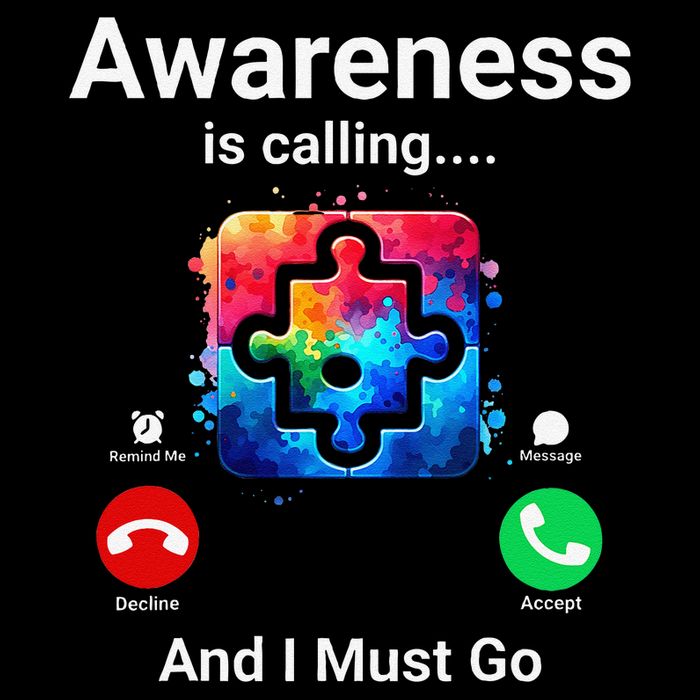 Autism Awareness Is Calling I Must Go Flexfit Unipanel Trucker Cap