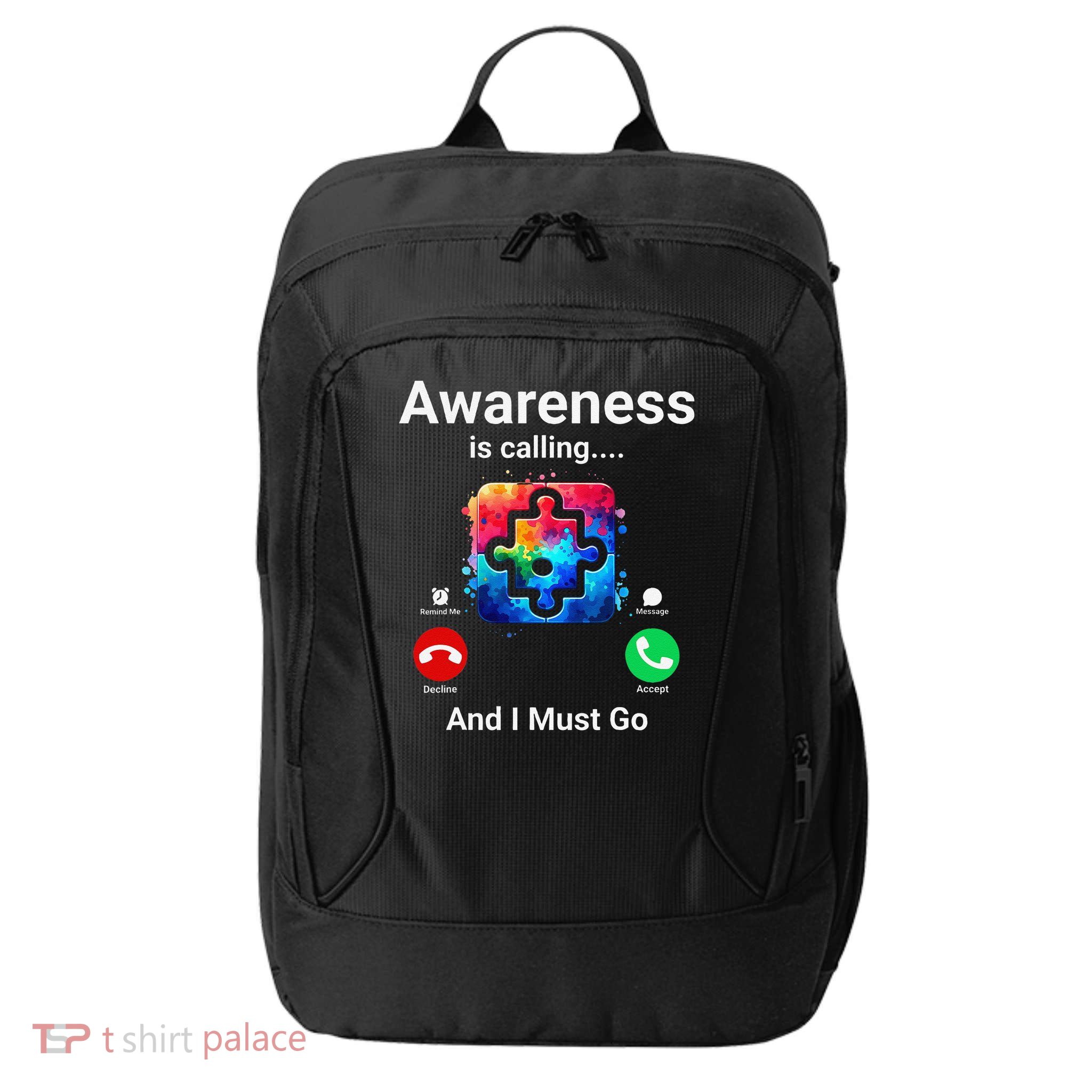 Autism Awareness Is Calling I Must Go City Backpack