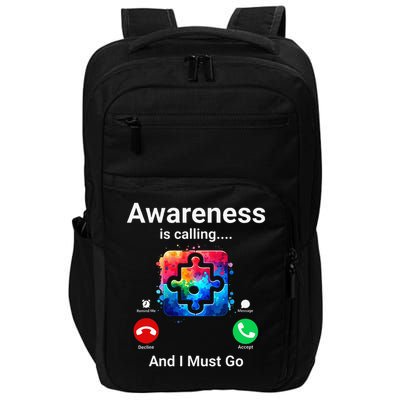 Autism Awareness Is Calling I Must Go Impact Tech Backpack