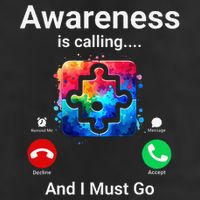 Autism Awareness Is Calling I Must Go 25L Jumbo Tote