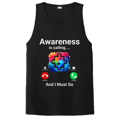 Autism Awareness Is Calling I Must Go PosiCharge Competitor Tank