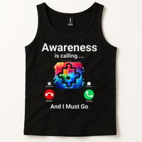 Autism Awareness Is Calling I Must Go Tank Top