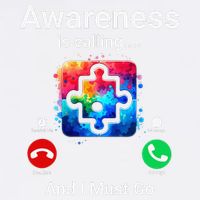 Autism Awareness Is Calling I Must Go Garment-Dyed Sweatshirt