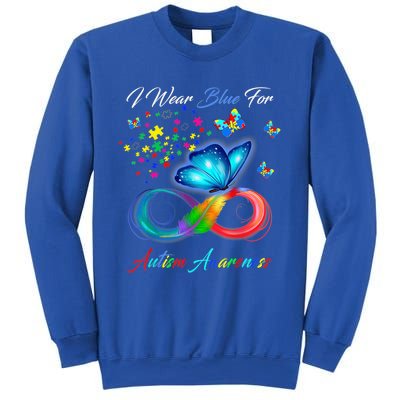 Autism Awareness I Wear Blue For Autism Family Support Sweatshirt