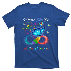 Autism Awareness I Wear Blue For Autism Family Support T-Shirt