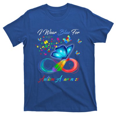 Autism Awareness I Wear Blue For Autism Family Support T-Shirt