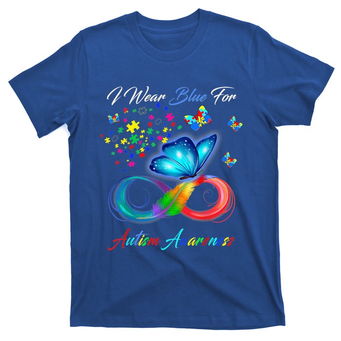 Autism Awareness I Wear Blue For Autism Family Support T-Shirt