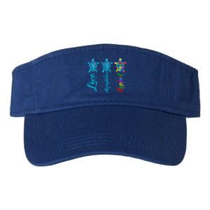 Autism Awareness Its Ok To Be Autism Different Turtle Gift Valucap Bio-Washed Visor