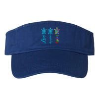 Autism Awareness Its Ok To Be Autism Different Turtle Gift Valucap Bio-Washed Visor