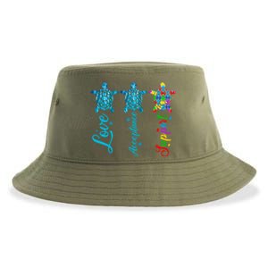 Autism Awareness Its Ok To Be Autism Different Turtle Gift Sustainable Bucket Hat