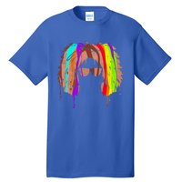 Afro American In Colorful Interpretation Black History Gift Tall T-Shirt