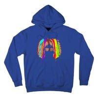 Afro American In Colorful Interpretation Black History Gift Tall Hoodie