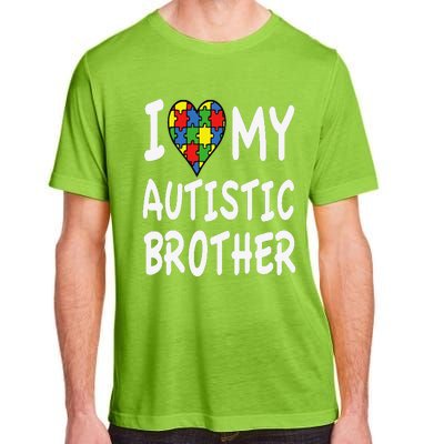 Autism Awareness I Love My Autistic Brother Adult ChromaSoft Performance T-Shirt