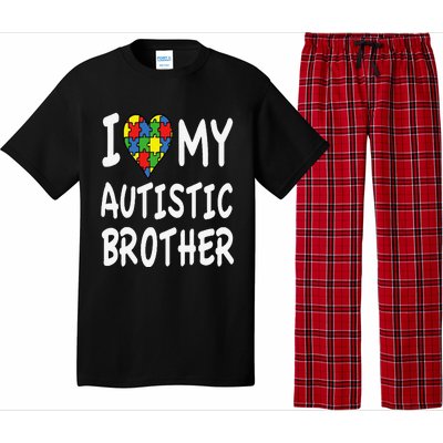 Autism Awareness I Love My Autistic Brother Pajama Set