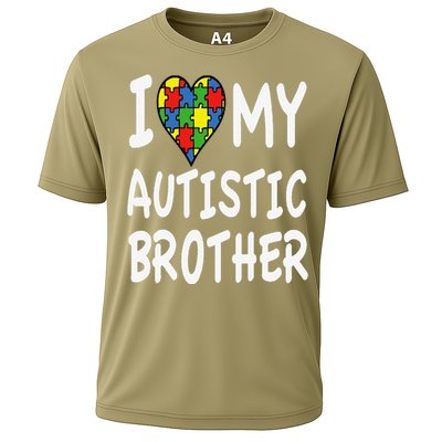 Autism Awareness I Love My Autistic Brother Cooling Performance Crew T-Shirt