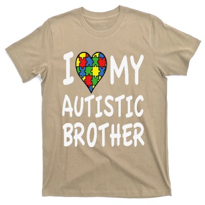 Autism Awareness I Love My Autistic Brother T-Shirt