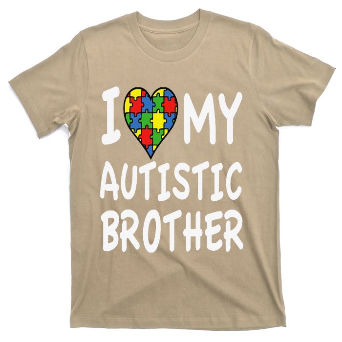 Autism Awareness I Love My Autistic Brother T-Shirt