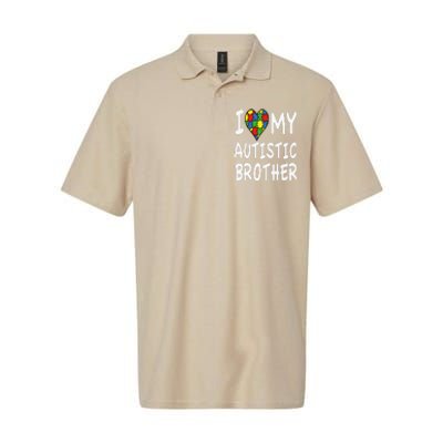 Autism Awareness I Love My Autistic Brother Softstyle Adult Sport Polo