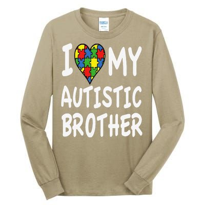 Autism Awareness I Love My Autistic Brother Tall Long Sleeve T-Shirt