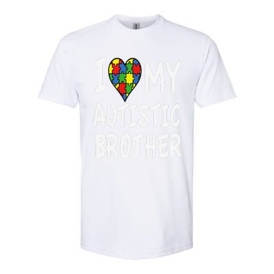 Autism Awareness I Love My Autistic Brother Softstyle CVC T-Shirt