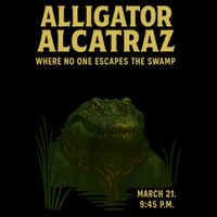 Alligator Alcatraz In Action Drawstring Bag
