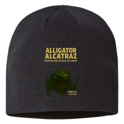 Alligator Alcatraz In Action Sustainable Beanie