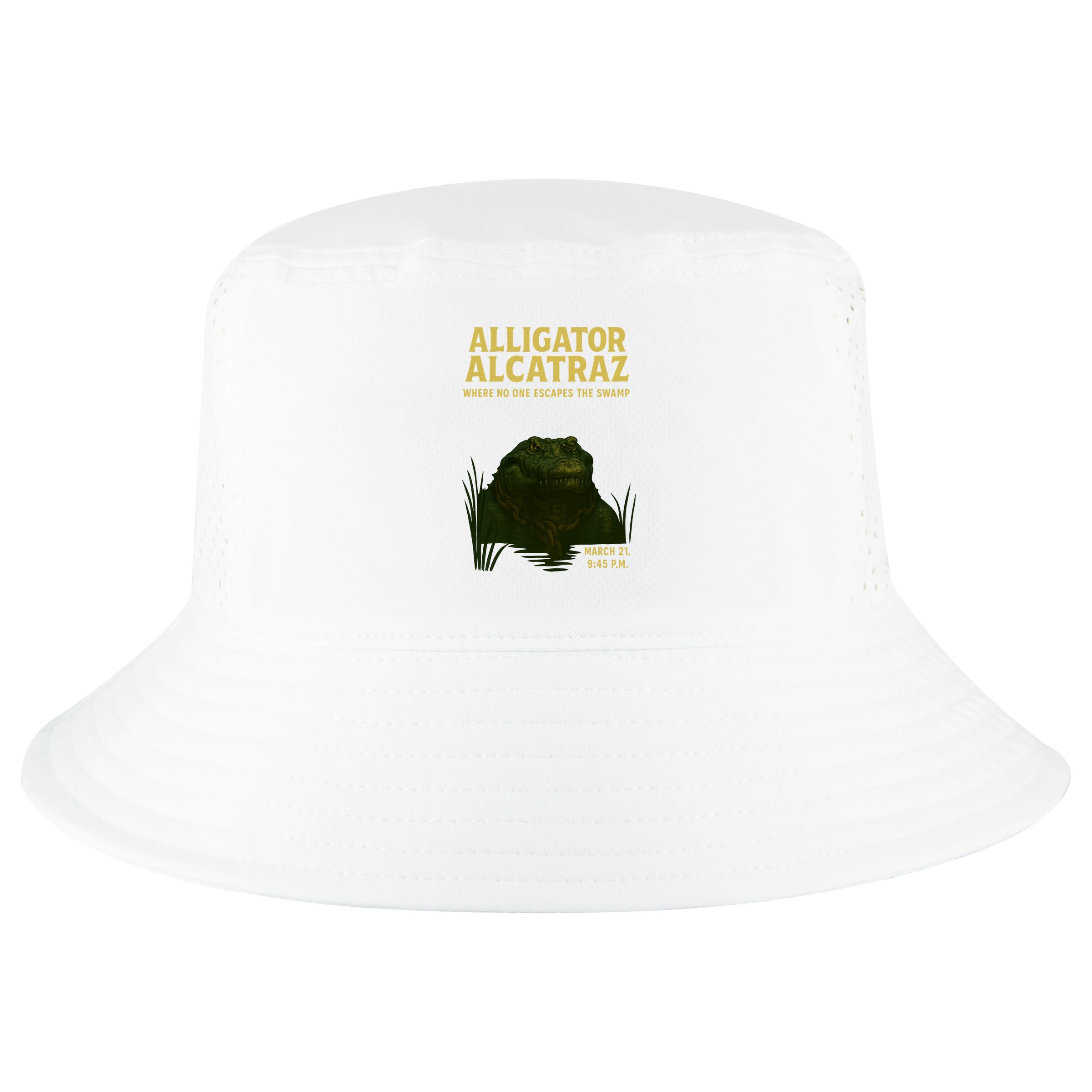 Alligator Alcatraz In Action Cool Comfort Performance Bucket Hat