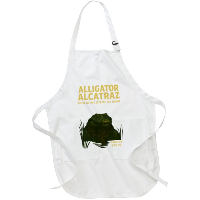 Alligator Alcatraz In Action Apron