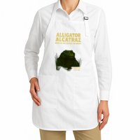 Alligator Alcatraz In Action Apron