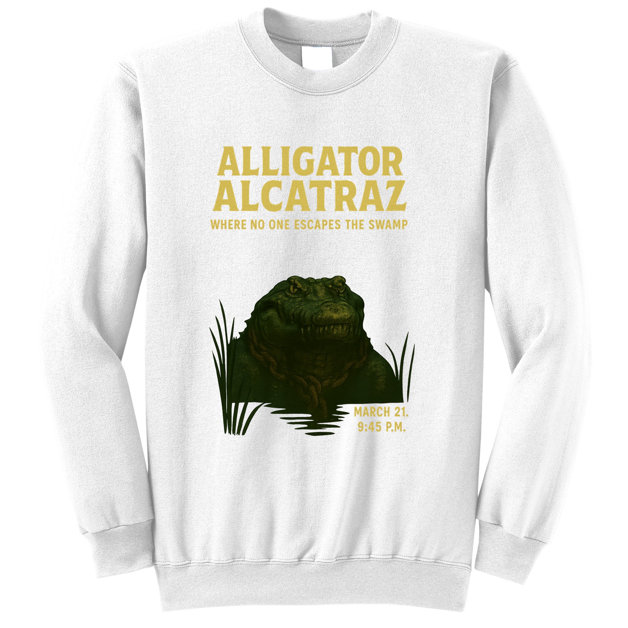 Alligator Alcatraz In Action Sweatshirt