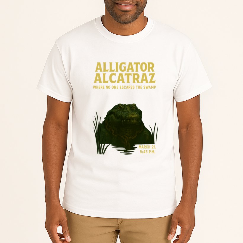 Alligator Alcatraz In Action Tall T-Shirt