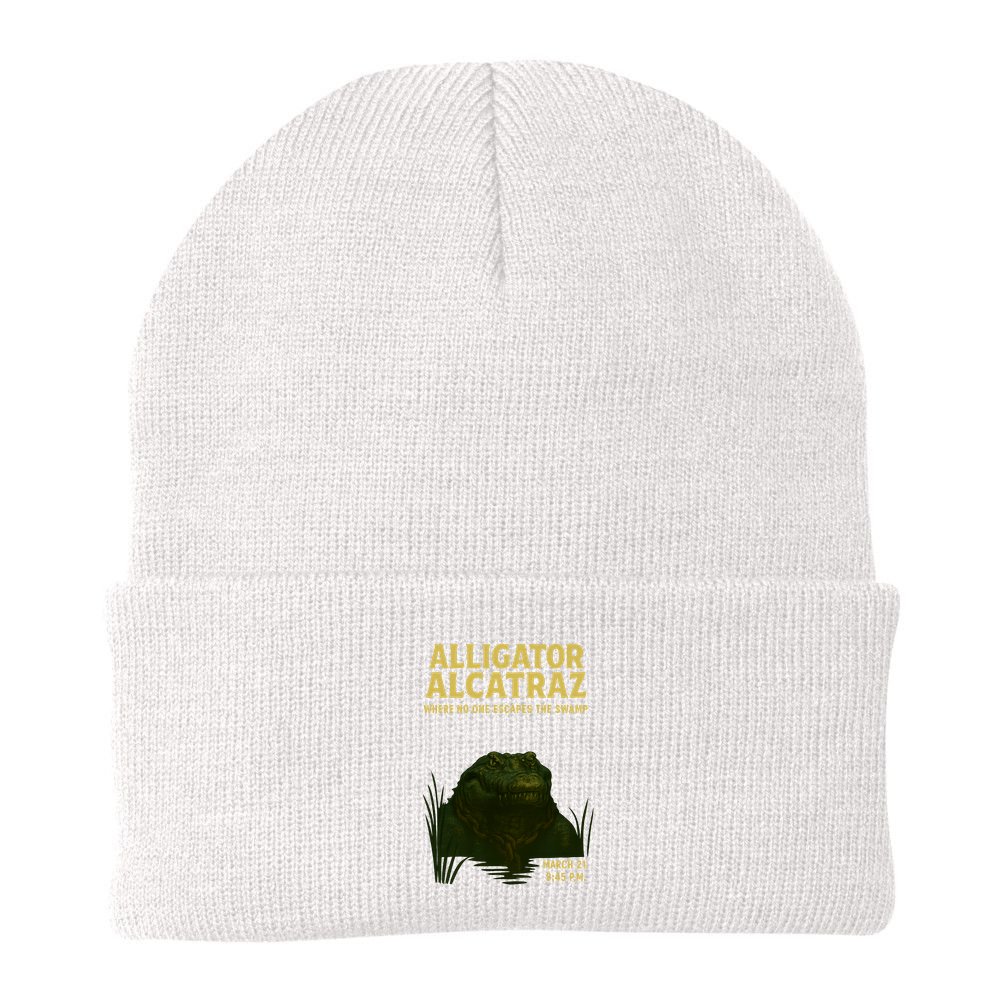 Alligator Alcatraz In Action Beanie