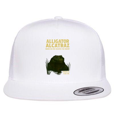 Alligator Alcatraz In Action Flat Bill Trucker Hat